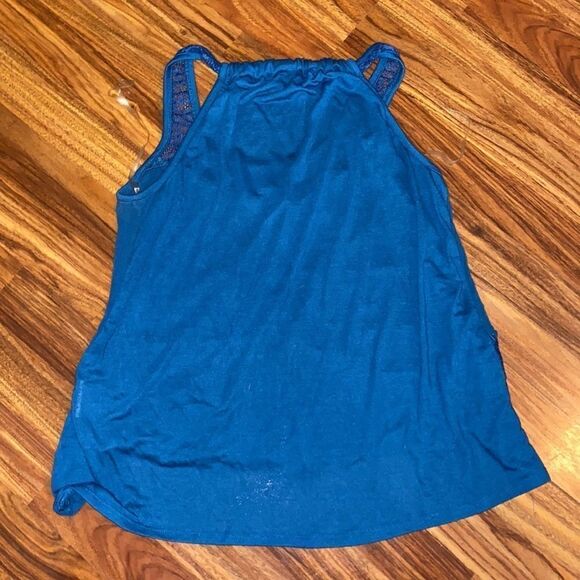 Taylor & Sage Blue Lace Tank Women's Size Large - Picture 8 of 8